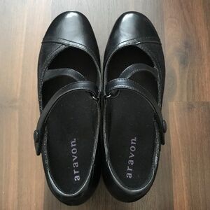 NEW Aravon Portia AR Dress Pump Women's Size 9.5 Leather Upper Black